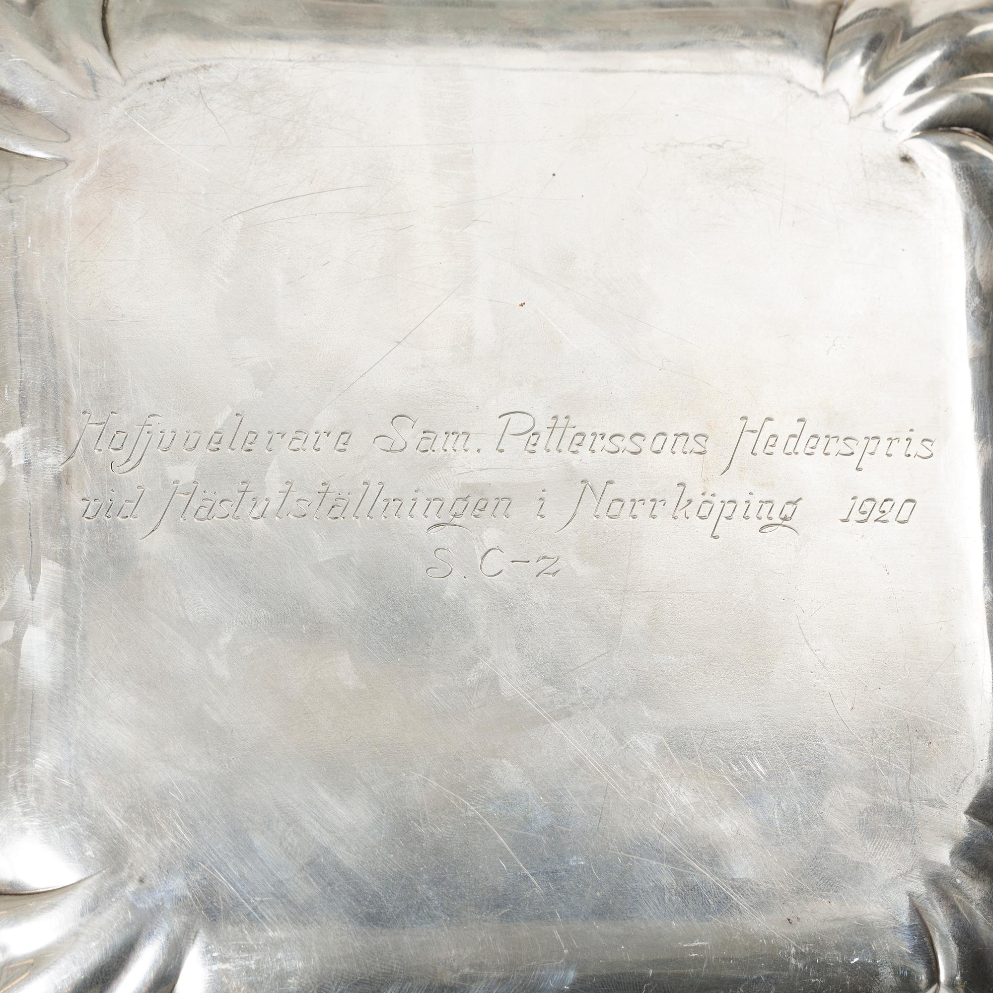 5 pieces of silver goods, including CG Hallberg, 20th century.