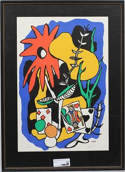 FERNAND LEGER, färglitografi. Sign i plåten samt stämpelsign o numr 1/300.