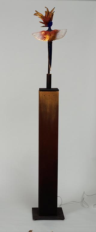 A Kjell Engman glass sculpture, Kosta.