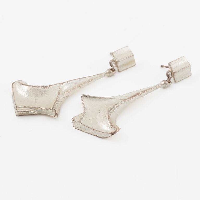 Lapponia a pair of earrings sterling silver, Finland 1997.
