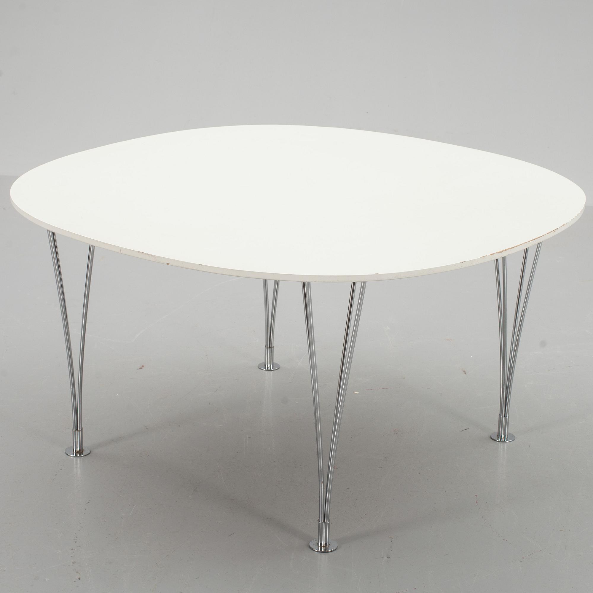 SOFFBORD, "Supercirkel", Bruno Mathsson & Piet Hein, Bruno Mathsson International, Värnamo.