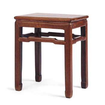 1112. A small huali table/stool 'Fangdeng', Qing dynasty.