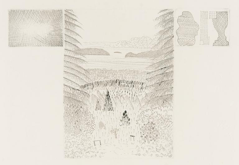 Oiva Toikka, En skiss av landskapet.