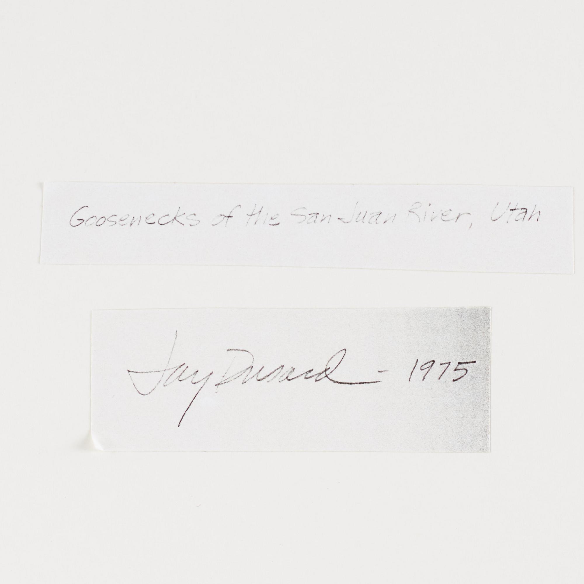 Jay Dusard, photgraph signed on verso.