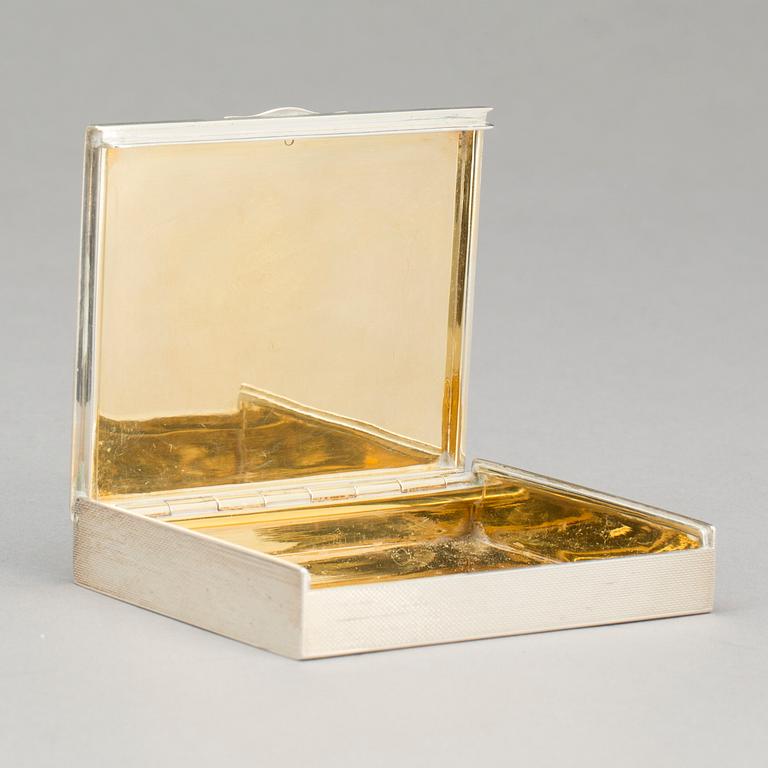 CIGARETTETUI, svenska importstämplar, 925, silver, vikt ca 152 g.