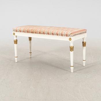 A Gustavian style bench first half of the 20th century.