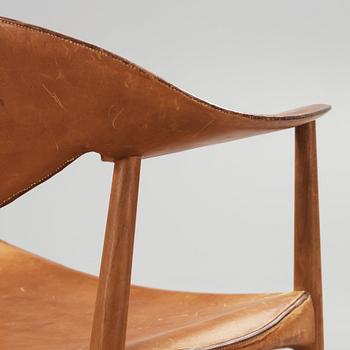 An Aksel Bender Madsen & Ejner Larsen 'Metropolitan Chair' by Willy Beck, Denmark 1950-60's.