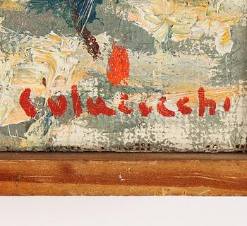 Giovanni Colacicchi, oil on canvas, signed.