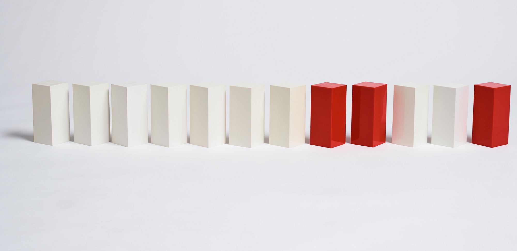 Sivert Lindblom, object, 12 parts, stamped and dated February 1968.