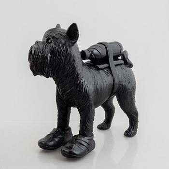 William Sweetlove, "Cloned Griffon Bruxellois with pet bottle" (Black).