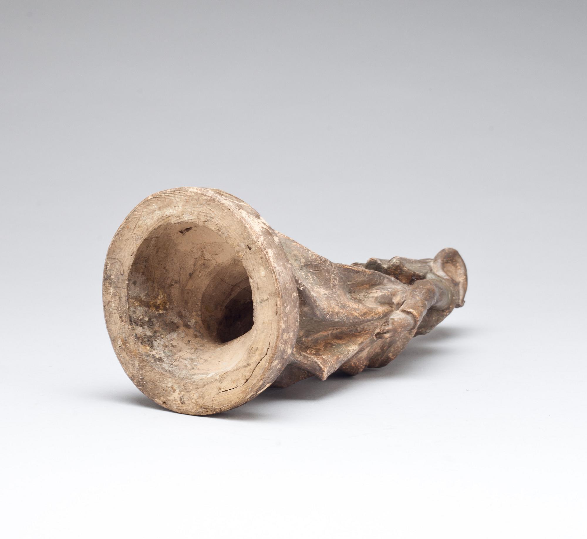 SKULPTUR, terracotta. omkring år 1900.