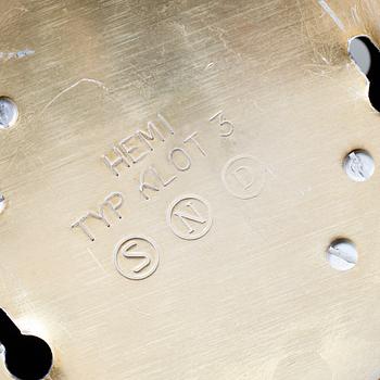 VÄGGLAMPOR, 1 par, "Typ Klot 3 ", Hemi, 1900-talets andra hälft.