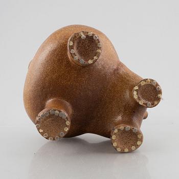 Lisa Larson, "Bulldog Maxi", skulptur, stengods, Gustavsberg, efter 1972.