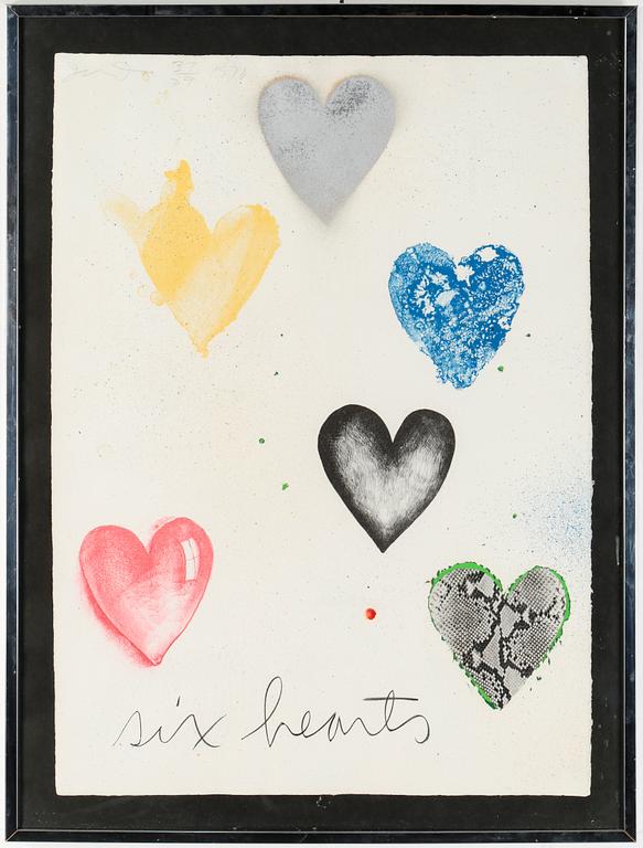 JIM DINE, offset litografi, signerad, numrerad 37/79, daterad 1970.