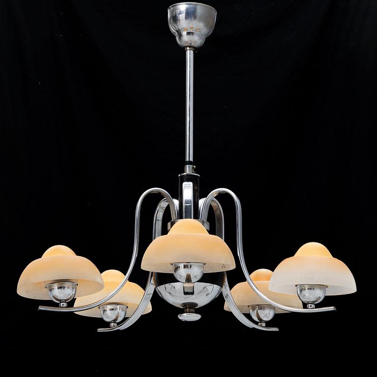 Ceiling lamp, Art Deco, 1920s-30s.