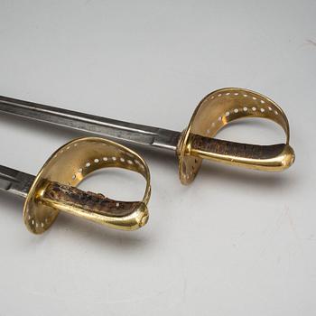 SABLAR, 2 st, svensk för kavalleri m/1893.