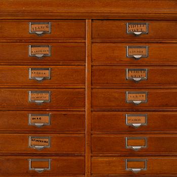 Filing cabinet, mid-20th century.