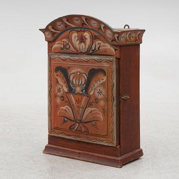 Hanging cabinet, folk art, dated 1817.