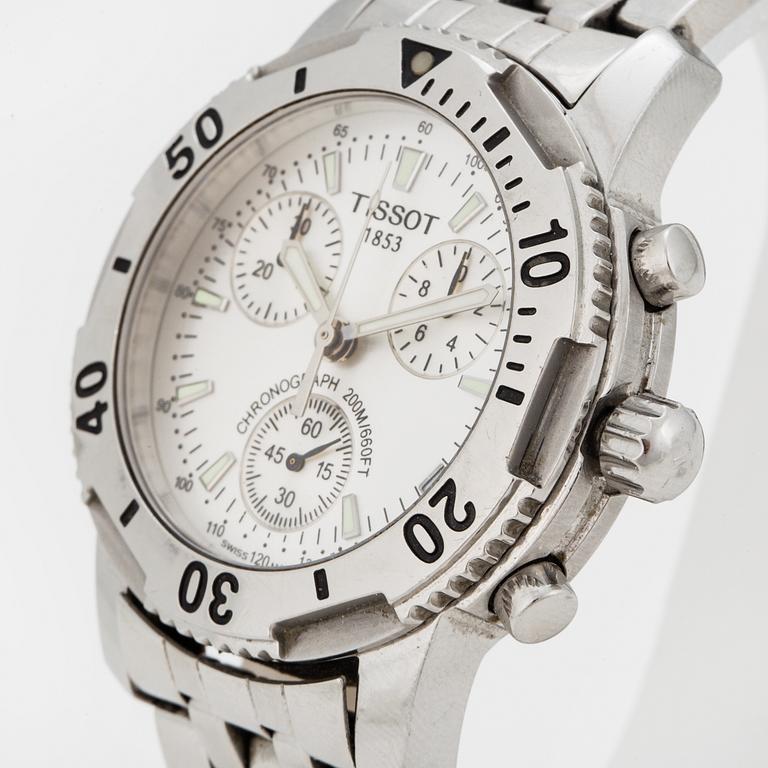 TISSOT, chronograph, wristwatch, 40 mm.