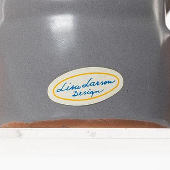 Lisa Larson, adventsljusstake samt ljusstake, stengods, Gustavsberg.