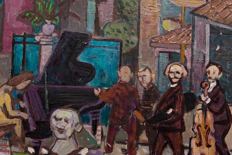 Ildefons Houwalt, oil on canvas signed and dated 1960.