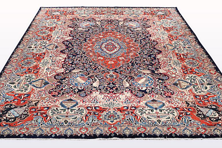 A carpet, Kashmar, ca 378 x 300 cm.