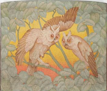 TAPESTRY. Tapestry weave. 97 x 111,5 cm. Europe around 1900. Art nouveau.