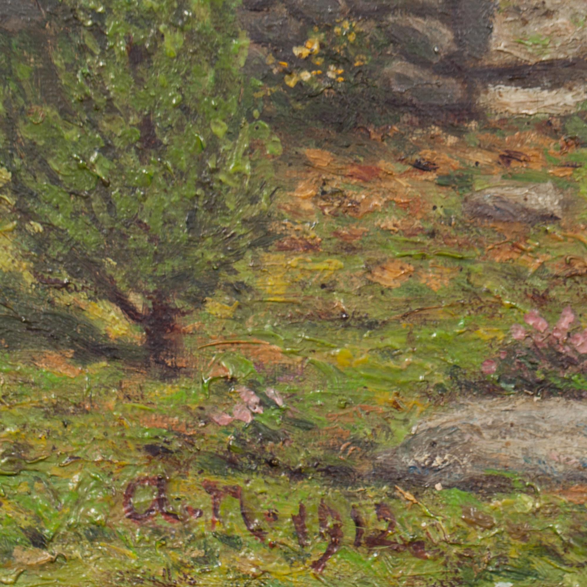 OKÄND KONSTNÄR, olja på duk, monogramsign A.N. samt dat 1912.