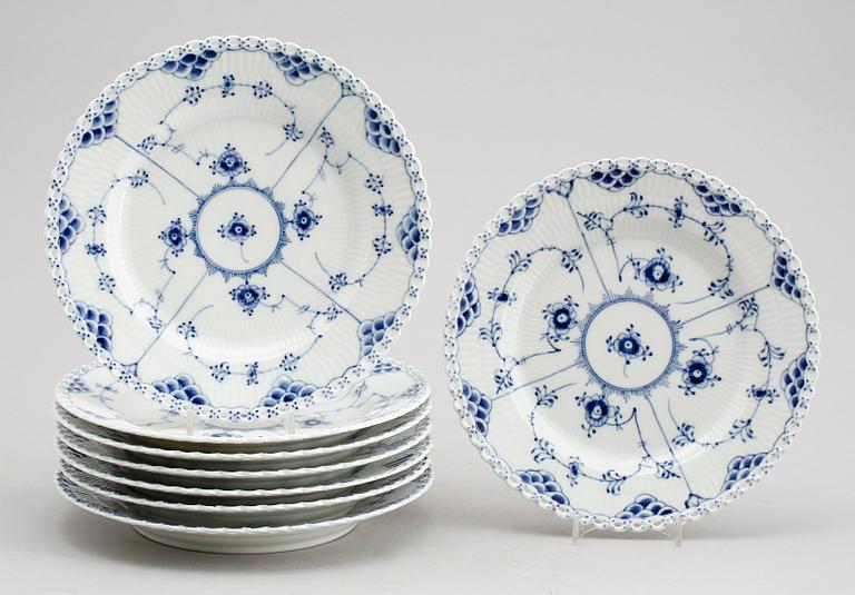 MATTALLRIKAR, 8 st, porslin, Royal Copenhagen.