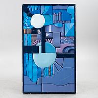 Bertil Vallien, a unique relief, Träverkstaden, Boda Glasbruk, 1960s.