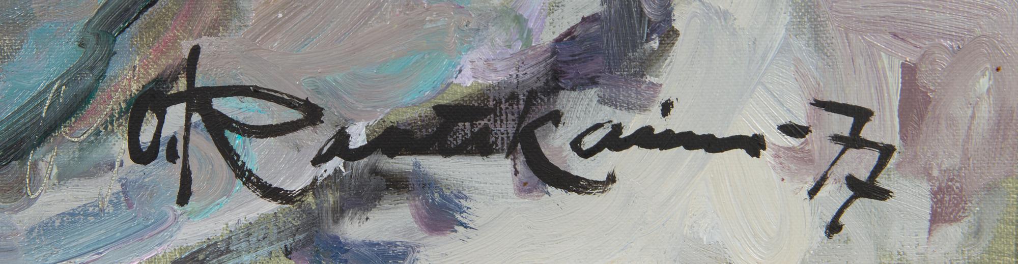 Orvo Raatikainen, oil on canvas, signed and dated -77.
