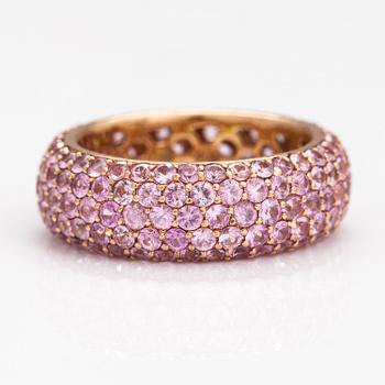 SORMUS, 18K guld, rosa safirer. Rubens, Helsingfors.
