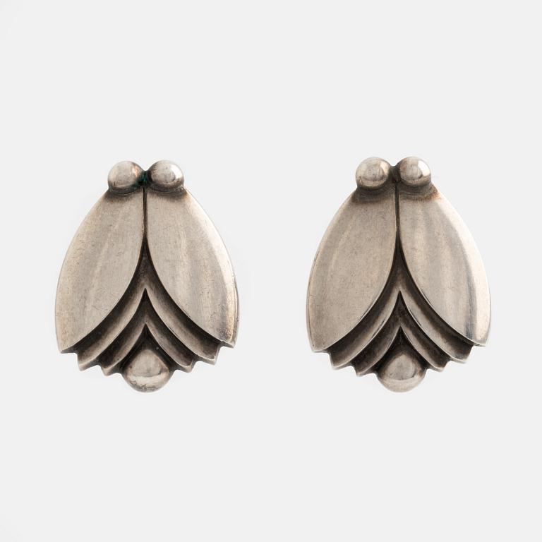 Georg Jensen, Harald Nielsen, earrings, a pair, sterlingsilver, Denmark.