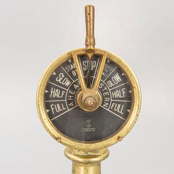 A 20th century first half engine-room telegraph, Chadburn Liverpool.