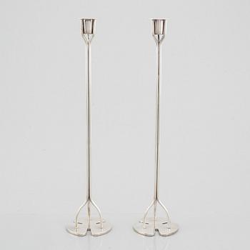 Josef Frank, a pair of 'Klöver' candlesticks, Svenskt Tenn.