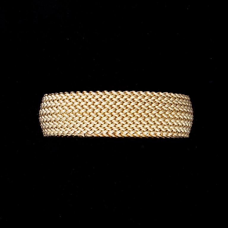 ARMBAND, 14K guld, Italien, importstämplar Faber Art. Vikt 40,7 g.