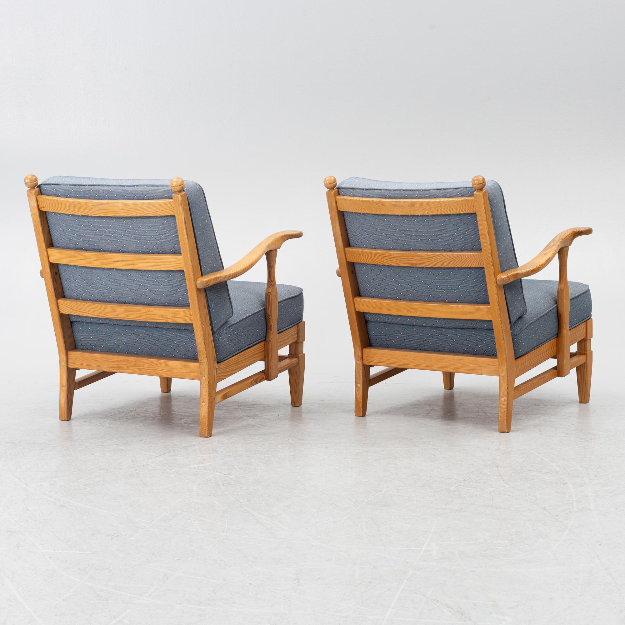 Gösta Göperts, fåtöljer, ett par, "Åre", 1900-talets andra hälft.