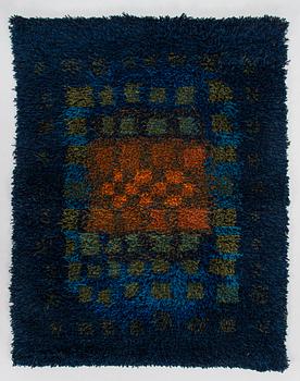 Terttu Tomero, a Finnish rya rug for Neovius. Circa 102 x 80 cm.