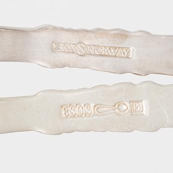A Norwegian Silver Cutlery, model 'Odel', including mark of Nils Hansen, Oslo (48 pieces).