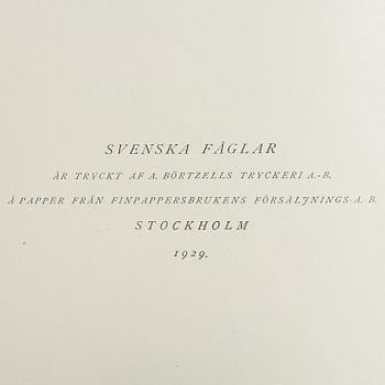 Bröderna von Wright, bokverk, 3 band, "Svenska fåglar", A. Börtzells tryckeri AB, Stockholm, 1927-1929.