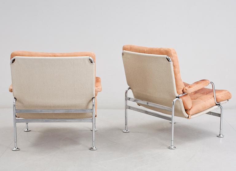 FÅTÖLJER, ett par, "Birgitta", Bruno Mathsson, Dux.