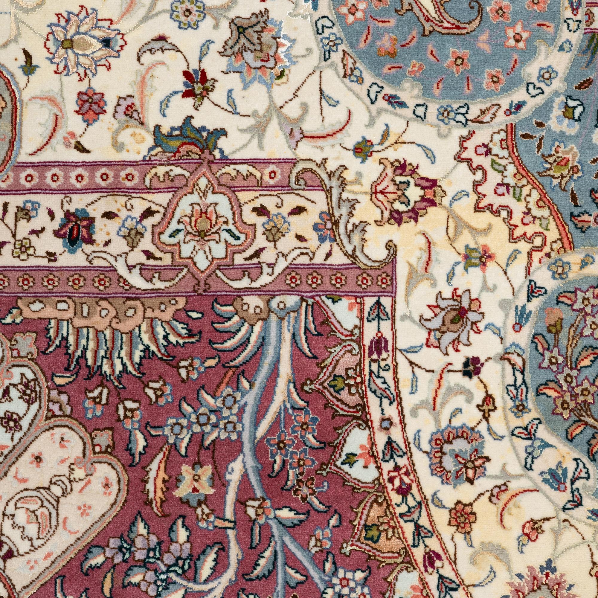 A Tabriz, carpet, 310 x 195 cm. signed.