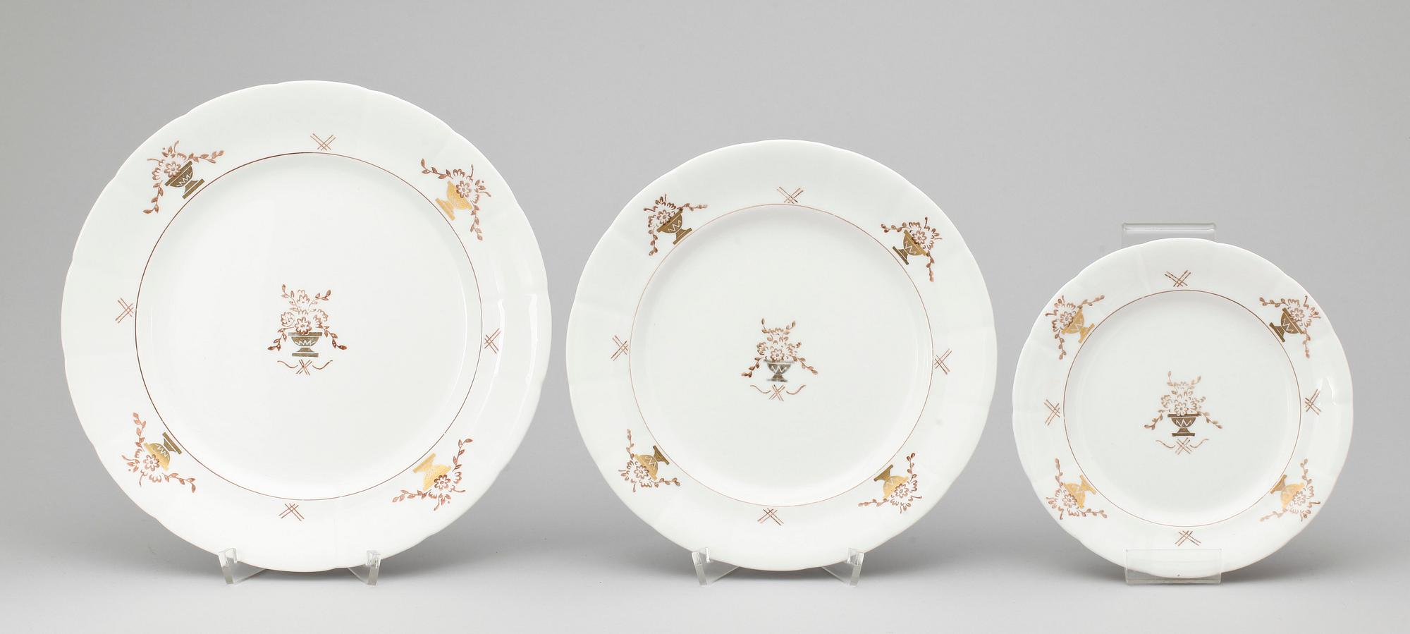 MATSERVIS, 58 delar, porslin, "Inge-Brit", Wilhelm Kåge, Gustavsberg, 1920-tal.