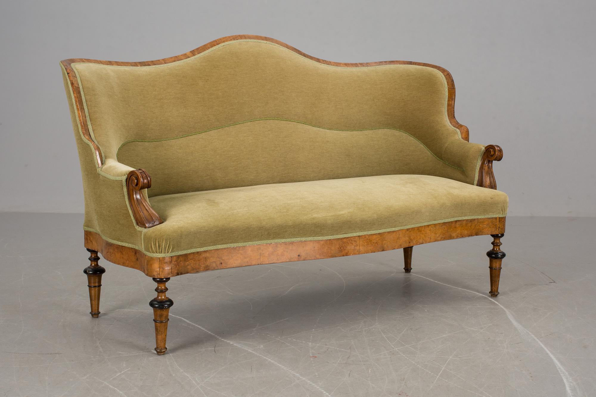 SOFFA, nyrokoko, 1800-talets andra hälft.