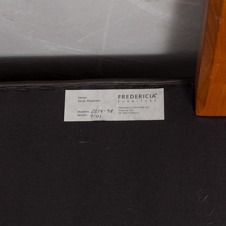 BØRGE MOGENSEN, soffa, modell 2214 Fredericia Furniture, 2000-tal.