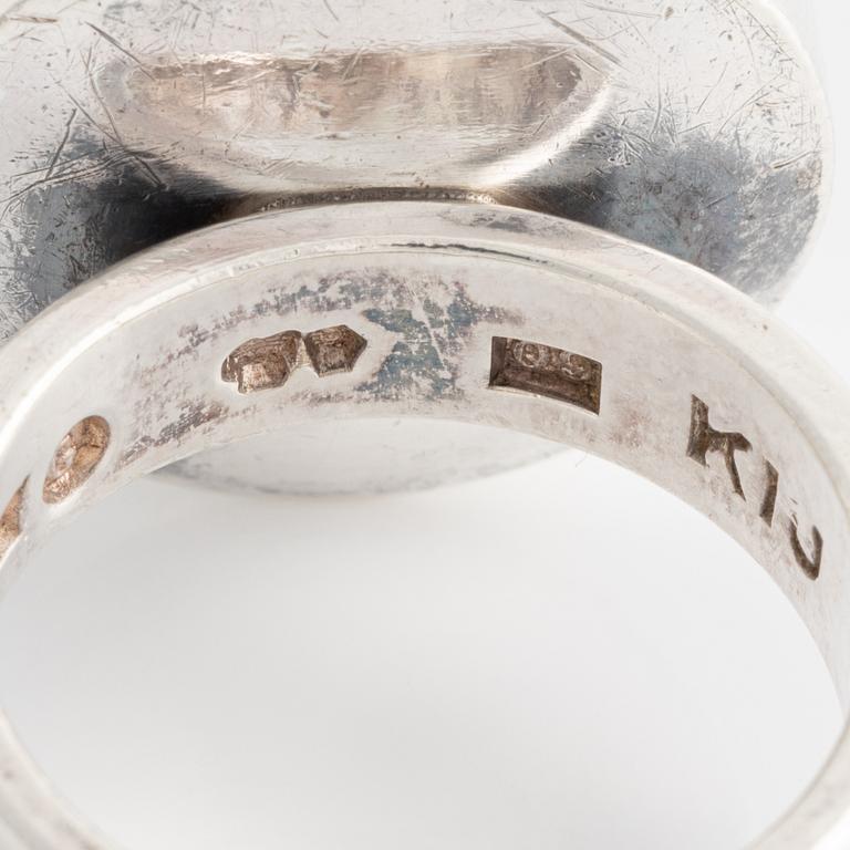 Sven-Erik Högberg armband silver samt ring silver KIJ.