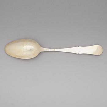 A Swedish early 19th century silver-gilt spoon, mark of Erik Bratt, Uddevalla 1805.