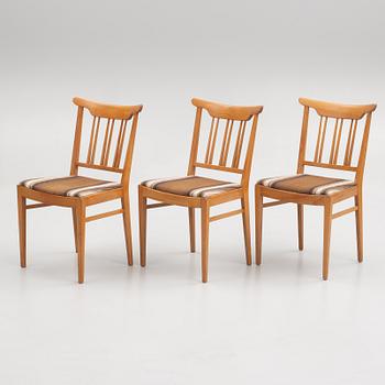 Svenska Möbelfabrikerna, three chairs, SMF, Bodafors, 1950s/60s.