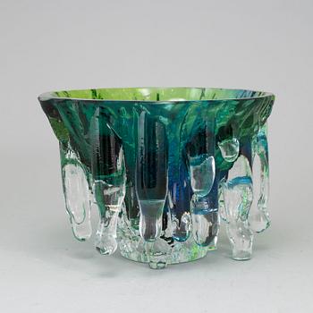 GÖRAN WÄRFF, a unique 'Polar' glass bowl from Kosta.