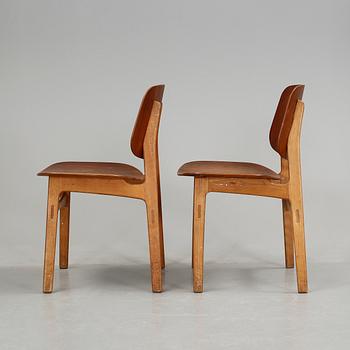 STOLAR, ett par, modell 155, Börge Mogensen, Danmark 1950-tal.